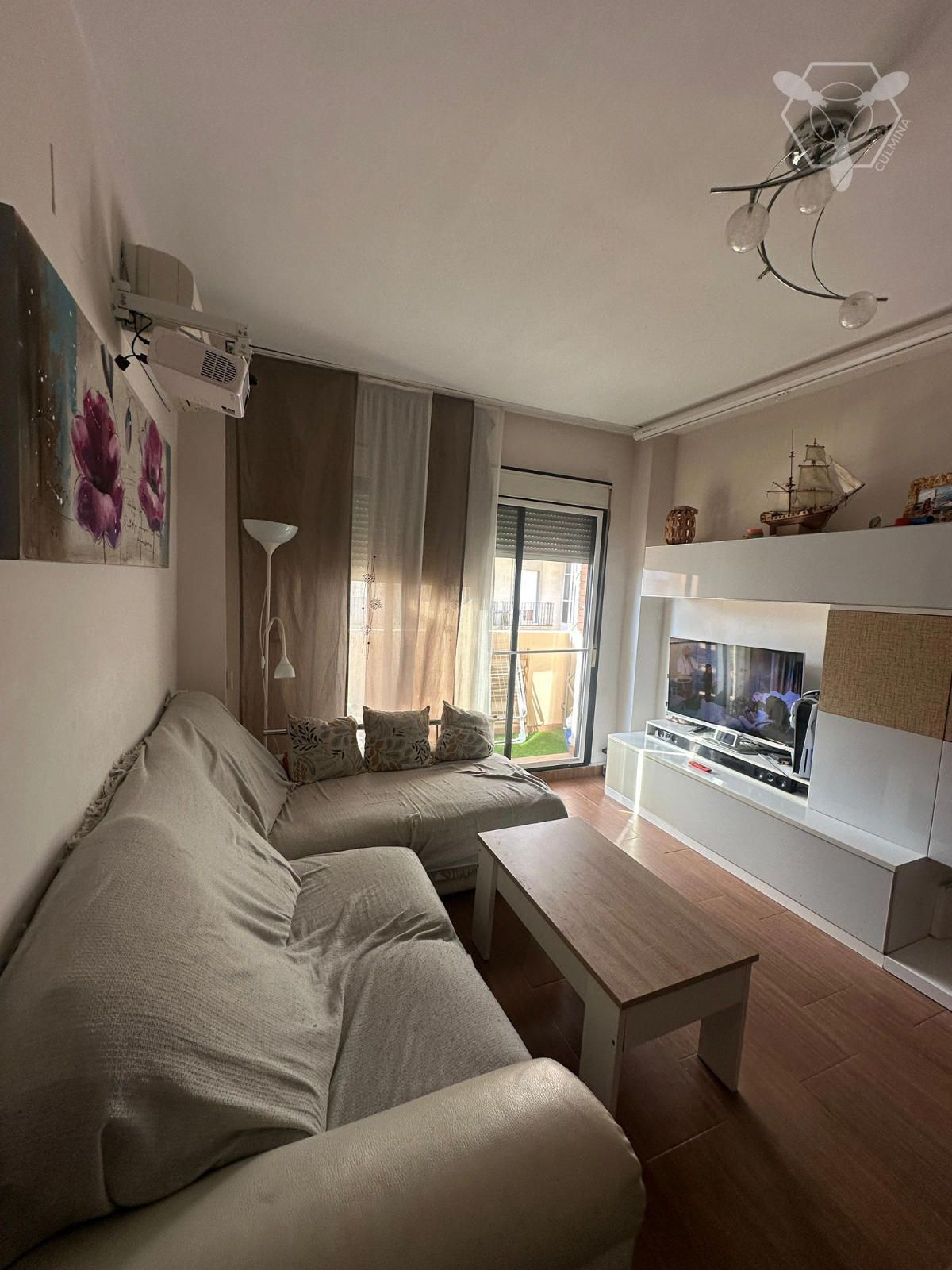 Sala de estar de Piso en venta en  Huelva Capital con Aire acondicionado y Terraza