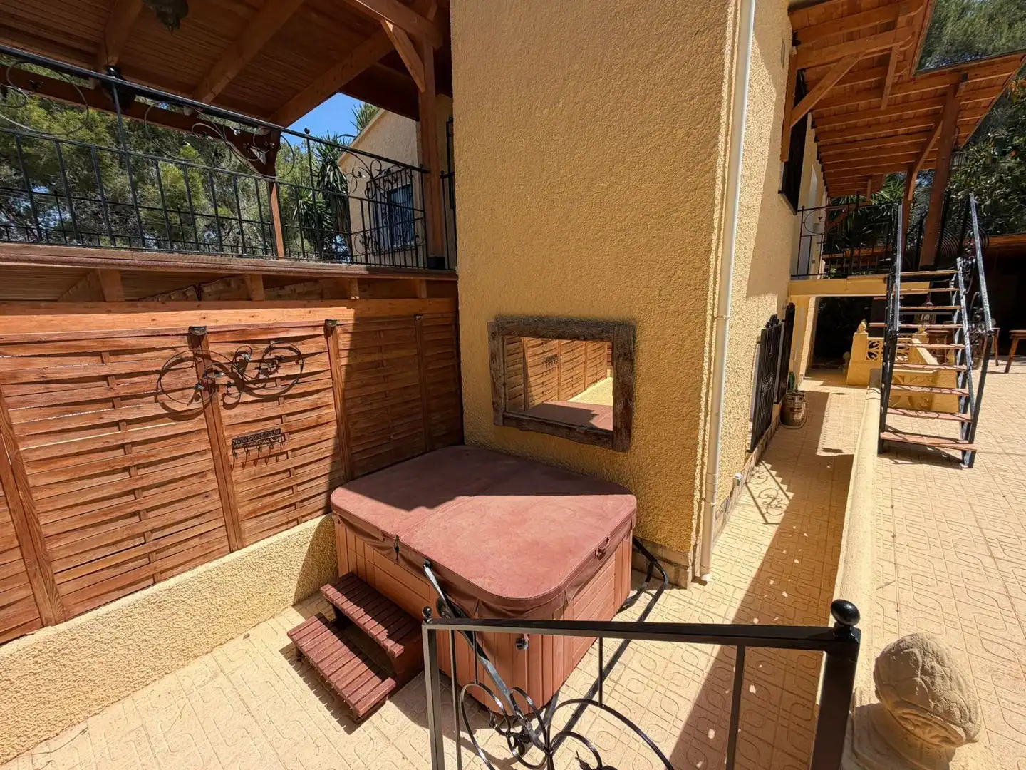 Terraza de Casa o chalet de alquiler en L'Alfàs del Pi con Aire acondicionado, Jardín privado y Piscina