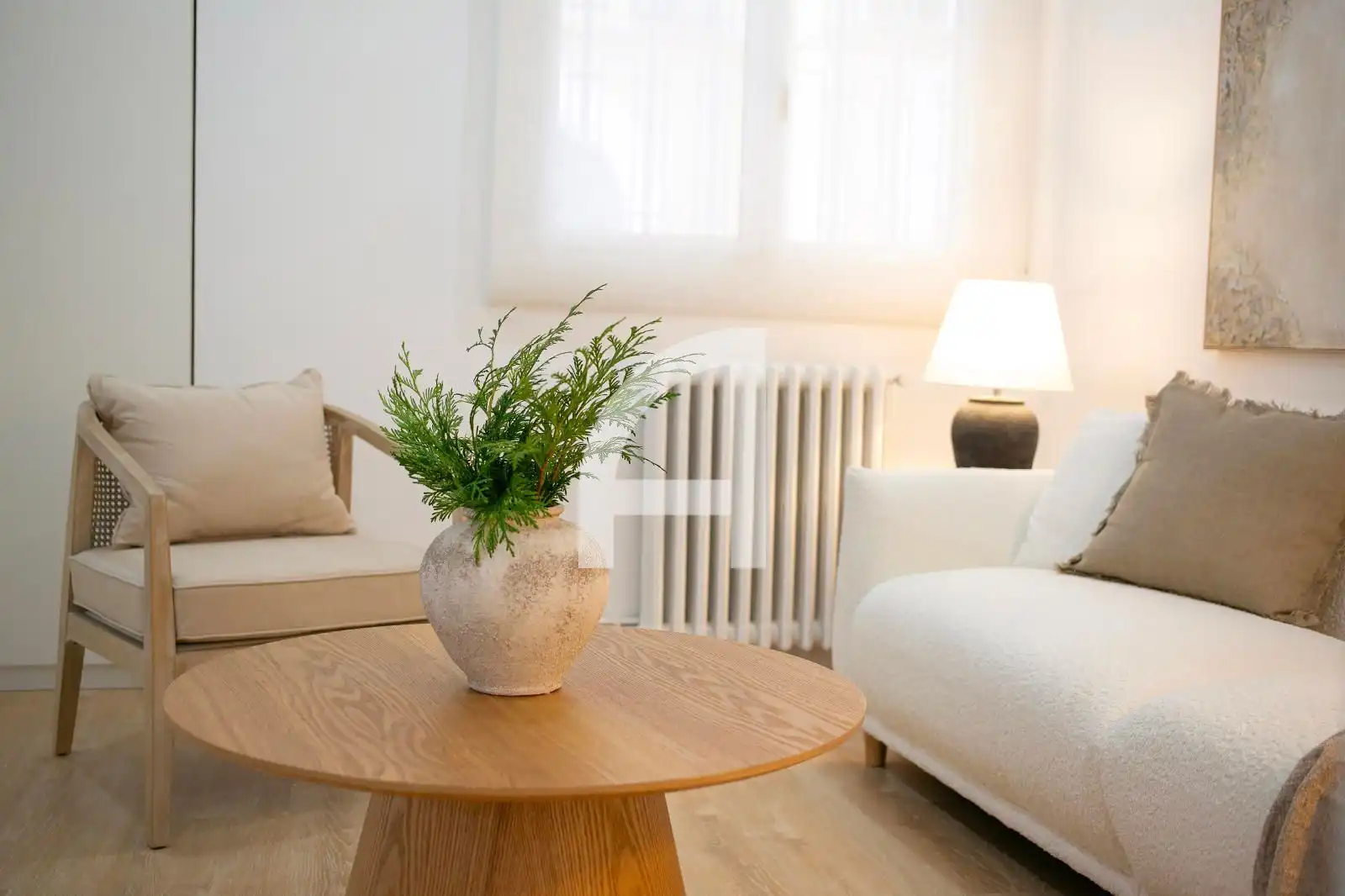 Wohnzimmer von Wohnung zum Verkauf in Barcelona mit Klimaanlage, Heizung und Parkett