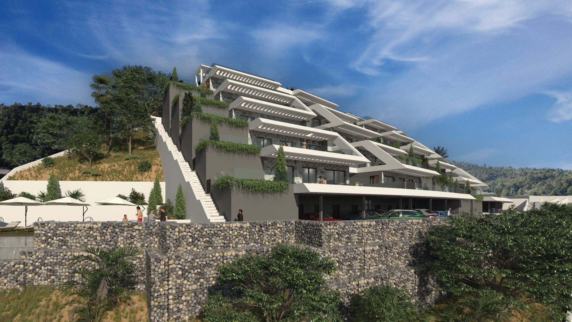 Exterior view of House or chalet for sale in Finestrat  with Air Conditioner, Heating and Private garden