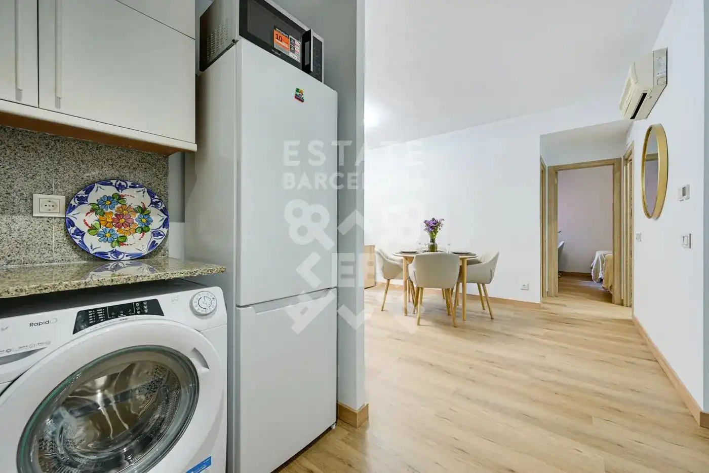 Küche von Wohnung zum Verkauf in Lloret de Mar mit Klimaanlage, Heizung und Privatgarten