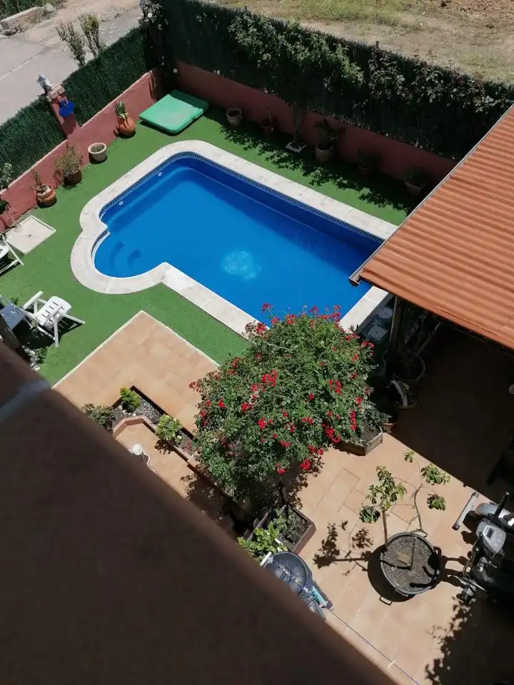 Piscina de Casa o xalet en venda en Valmojado amb Calefacció, Jardí privat i Terrassa