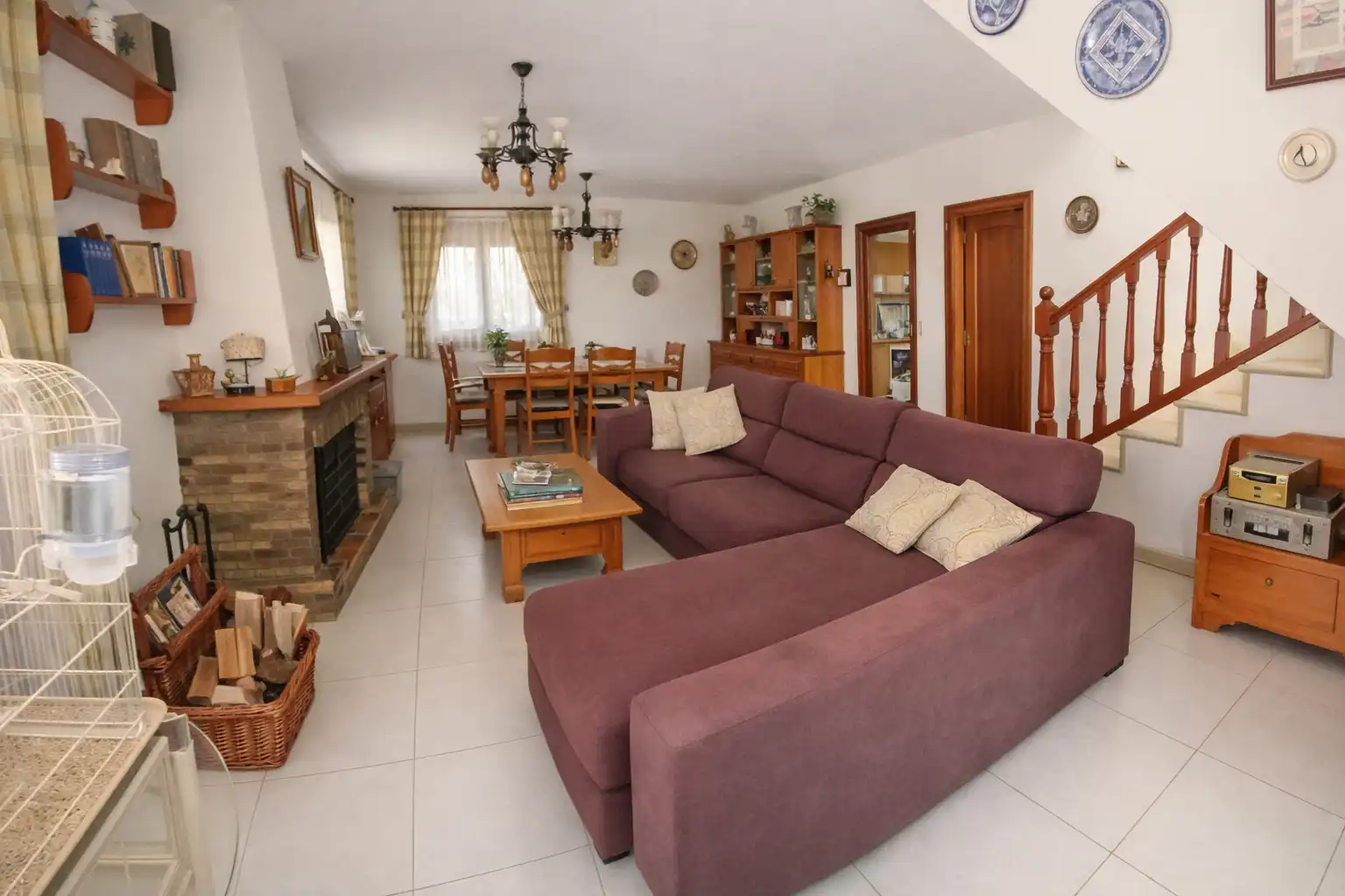 Sala de estar de Casa o chalet en venta en Bigues i Riells del Fai con Calefacción, Jardín privado y Terraza