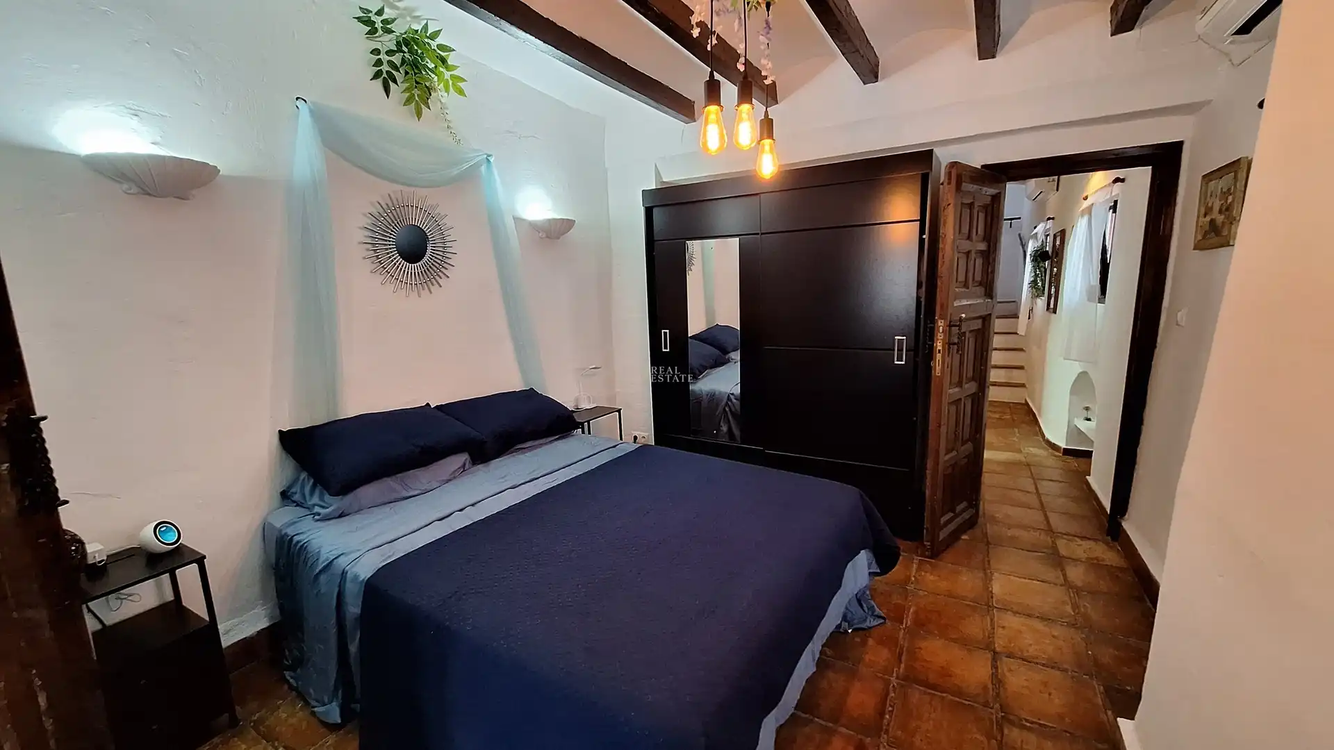 Schlafzimmer von Einfamilien-Reihenhaus zum Verkauf in Oliva mit Klimaanlage, Abstellraum und Whirlpool