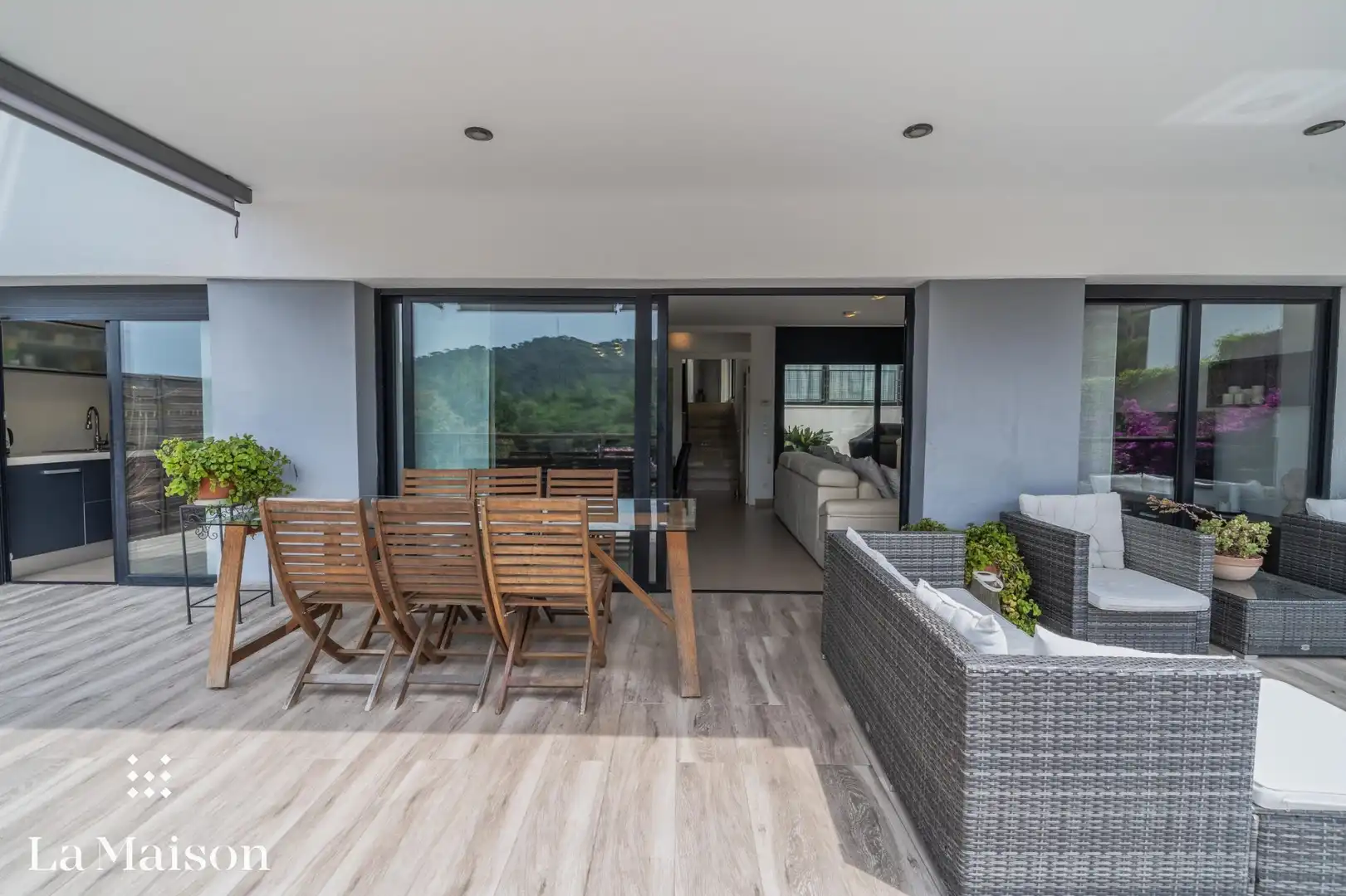 Terrassa de Casa o xalet en venda en Vilanova del Vallès amb Parquet, Terrassa i Piscina