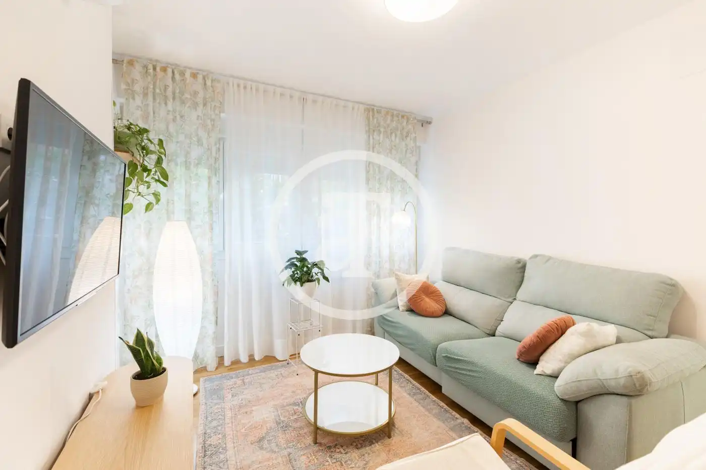 Wohnzimmer von Wohnung zur Miete in Madrid mit Klimaanlage, Heizung und Möbliert