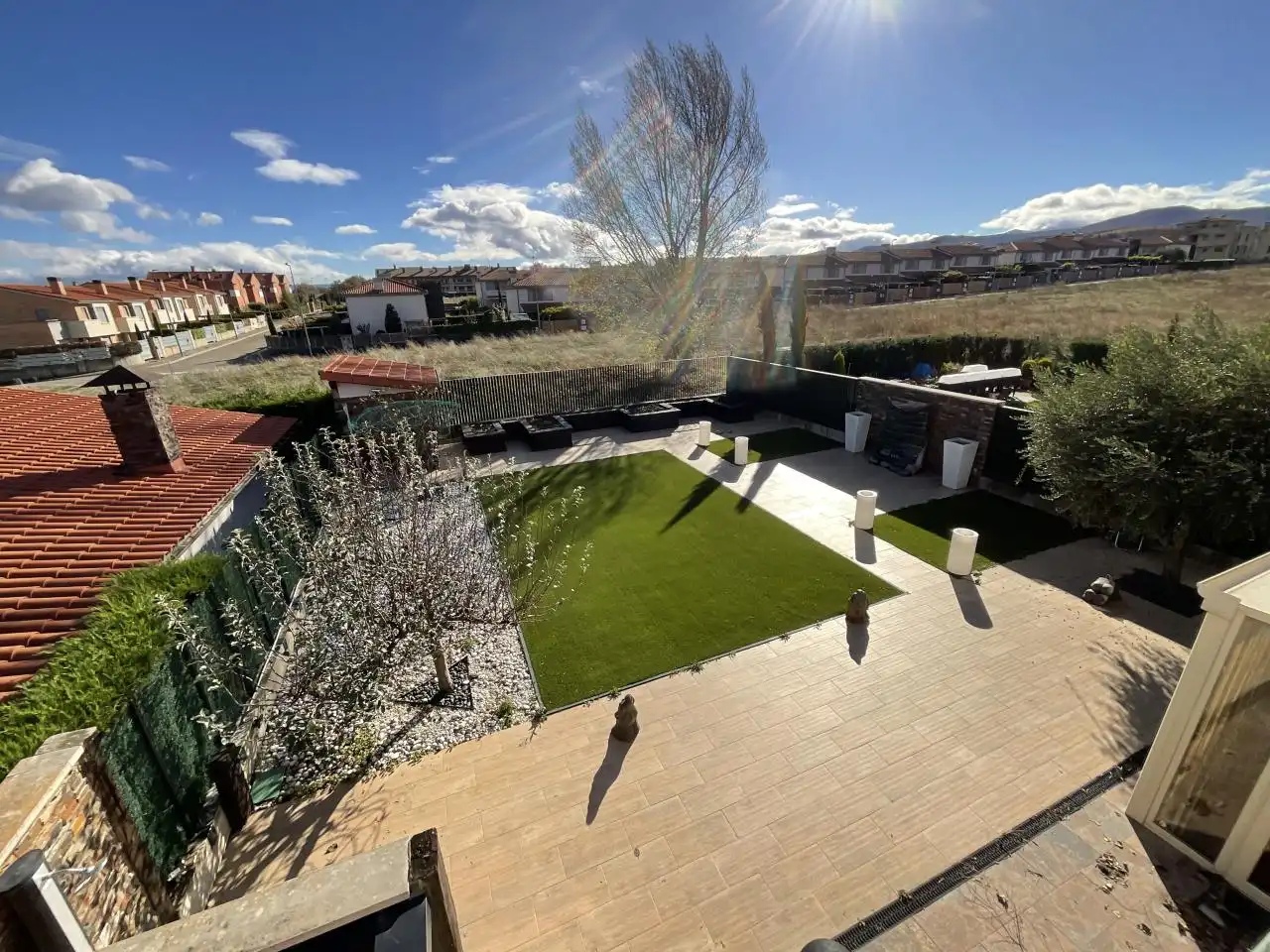 Terrassa de Casa adosada en venda en Cirueña amb Calefacció, Jardí privat i Parquet