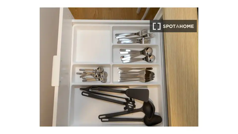 Cocina de Piso de alquiler en Valencia con Aire acondicionado, Calefacción y Amueblado