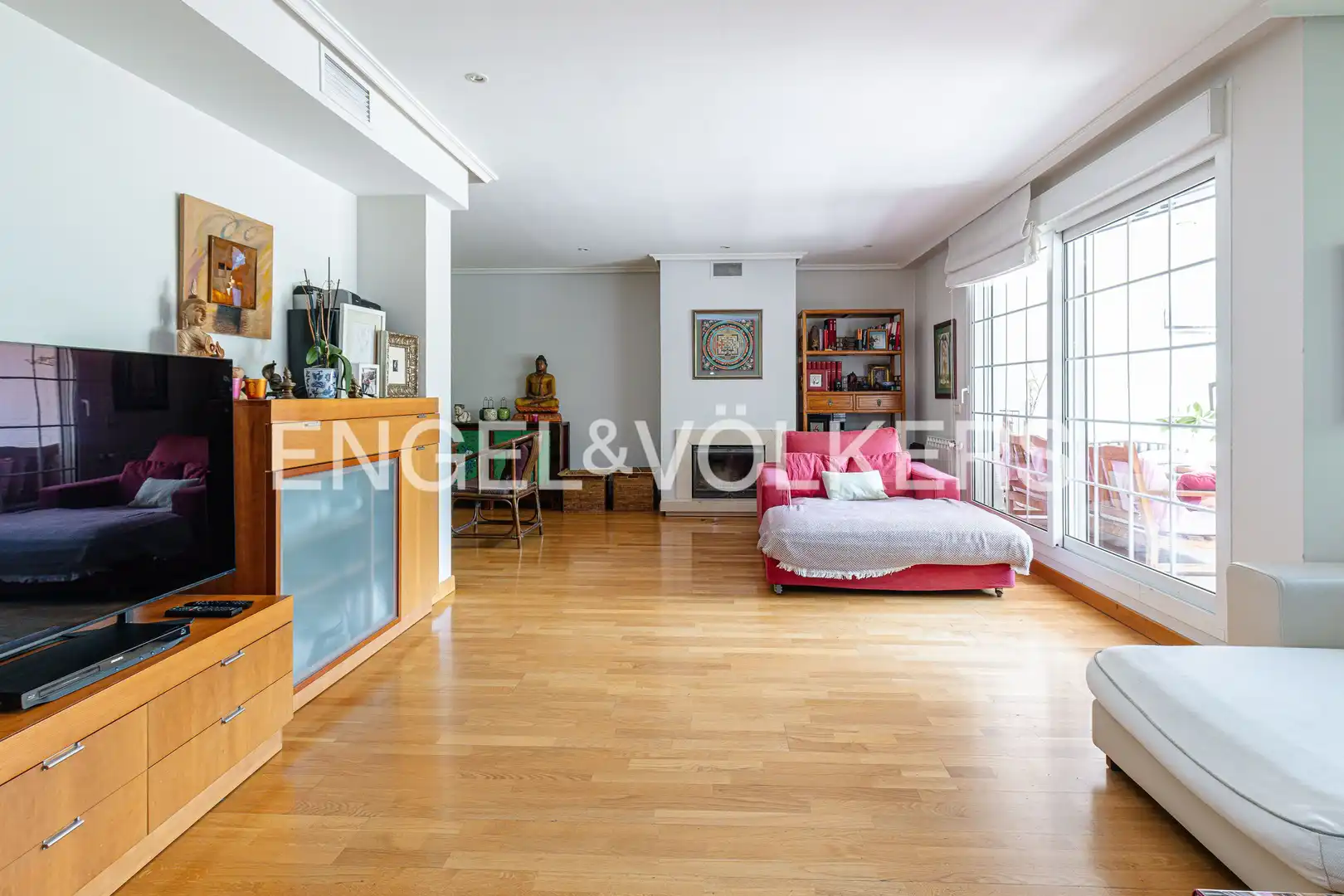 Living room of Houses for sale in Las Rozas de Madrid  with Heating, Private garden and Parquet flooring