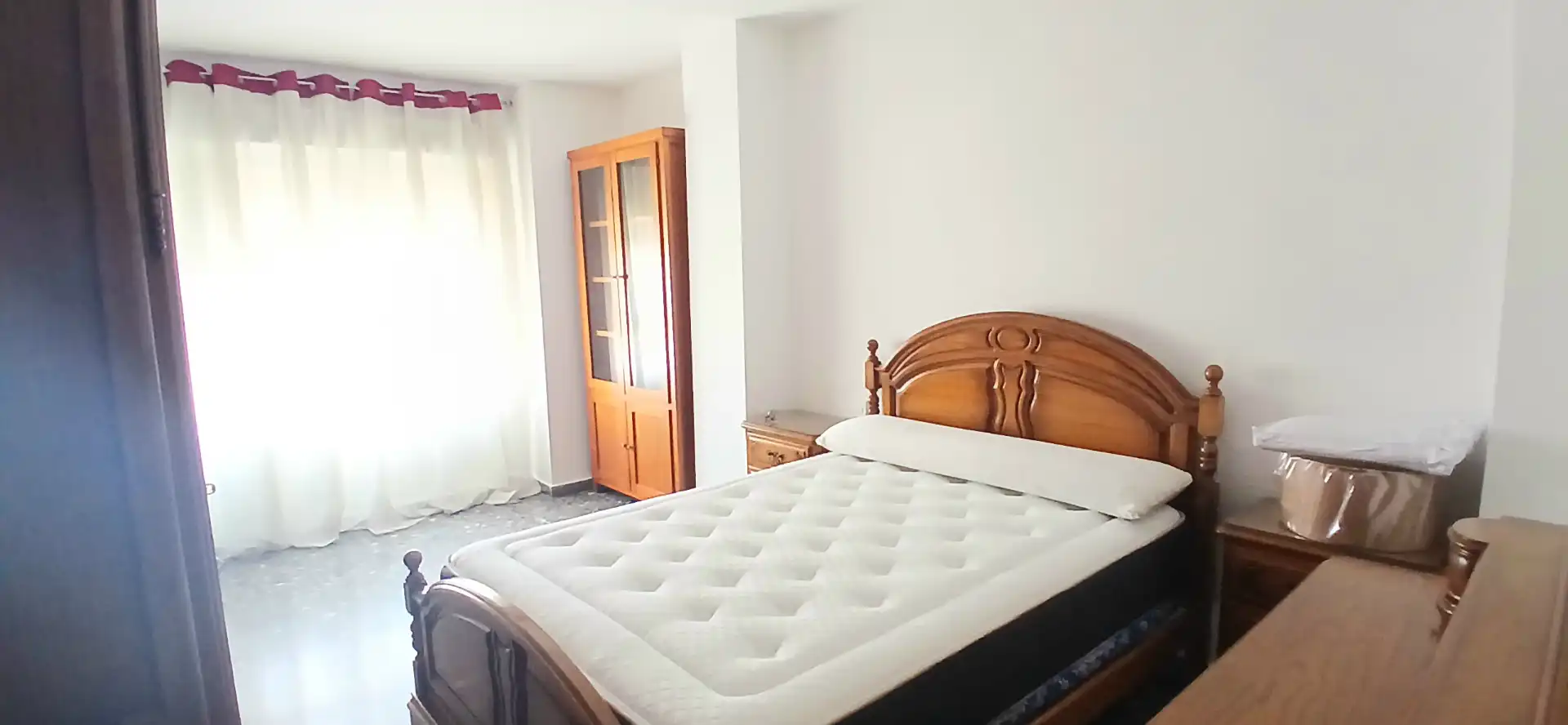 Bedroom of Flat for rent in Almería  with Air Conditioner, Terrace and Furnished