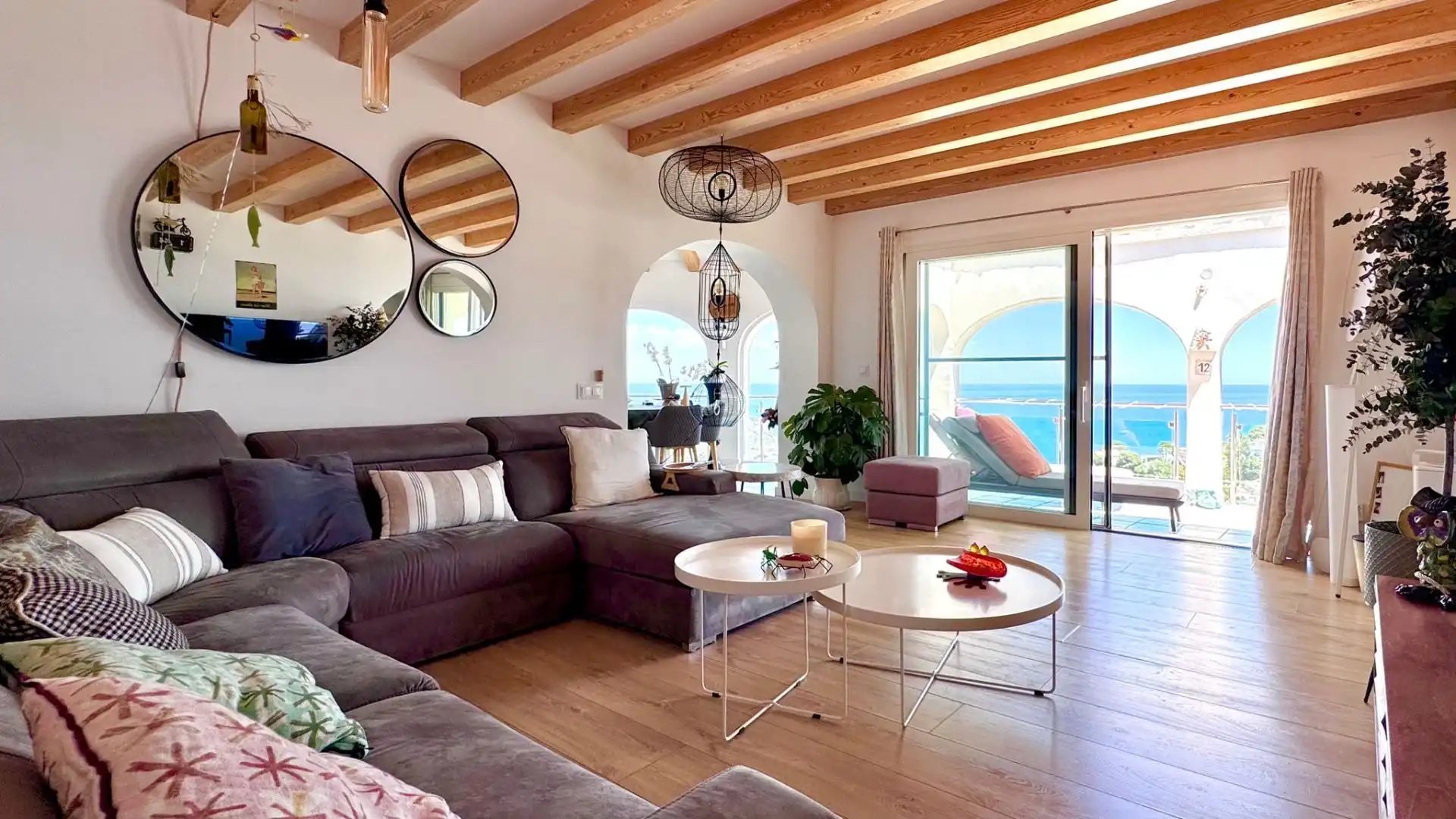 Living room of Houses for sale in Jávea / Xàbia  with Air Conditioner, Heating and Private garden