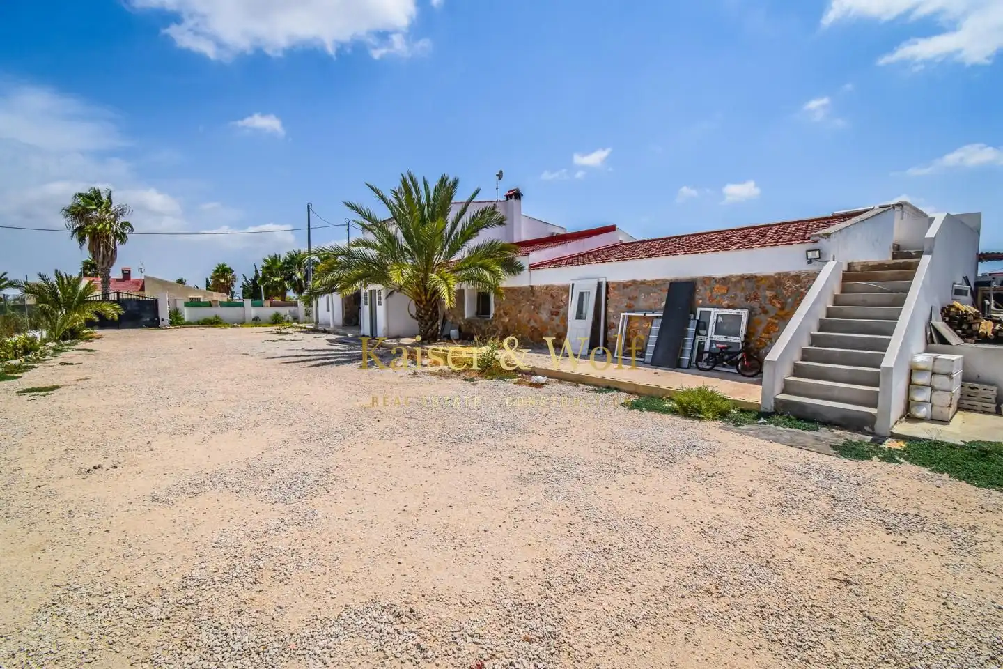 Vista exterior de Finca rústica en venta en Crevillent con Jardín privado, Terraza y Piscina