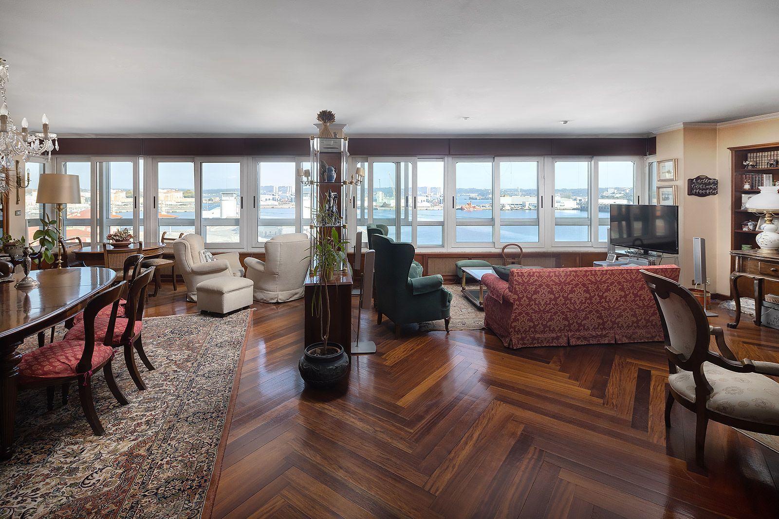 Sala de estar de Piso en venta en A Coruña Capital  con Calefacción, Parquet y Trastero