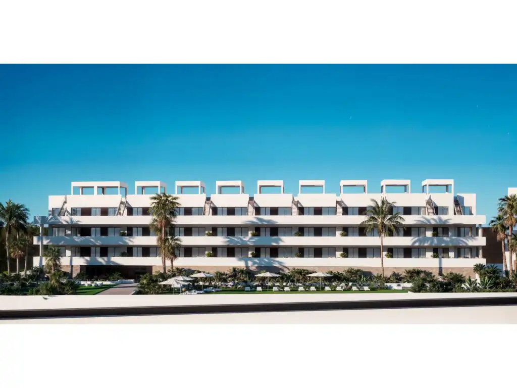 Vista exterior de Apartamento en venta en Finestrat con Terraza, Piscina y Amueblado