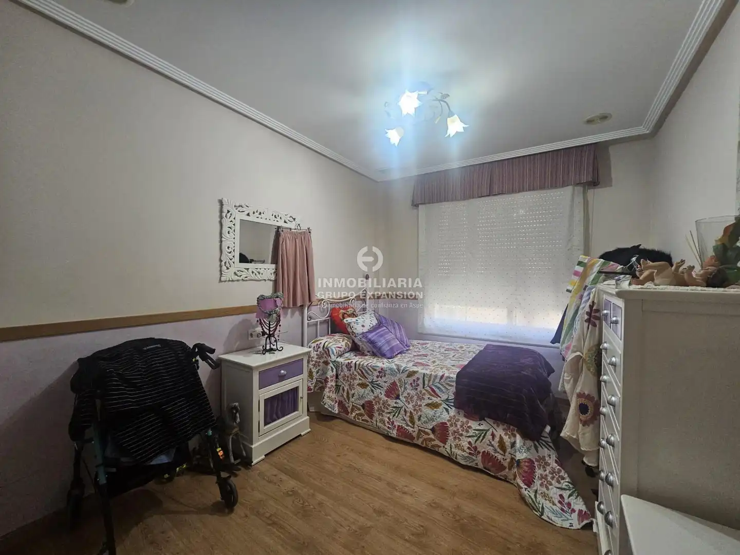 Schlafzimmer von Wohnung zum Verkauf in Aspe mit Klimaanlage, Heizung und Privatgarten