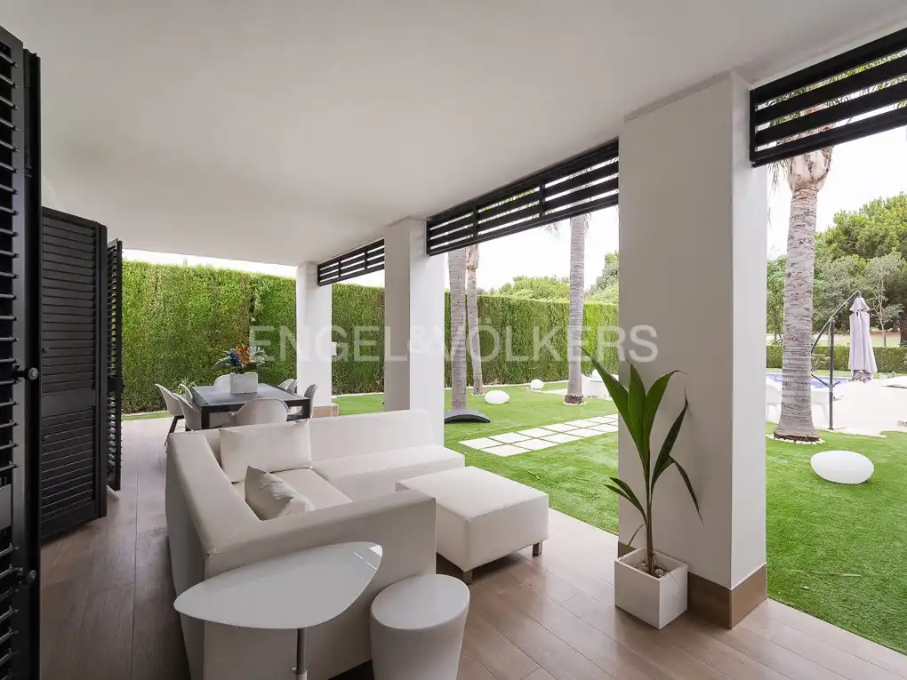 Terrace of Houses for rent in Bétera  with Air Conditioner, Heating and Private garden