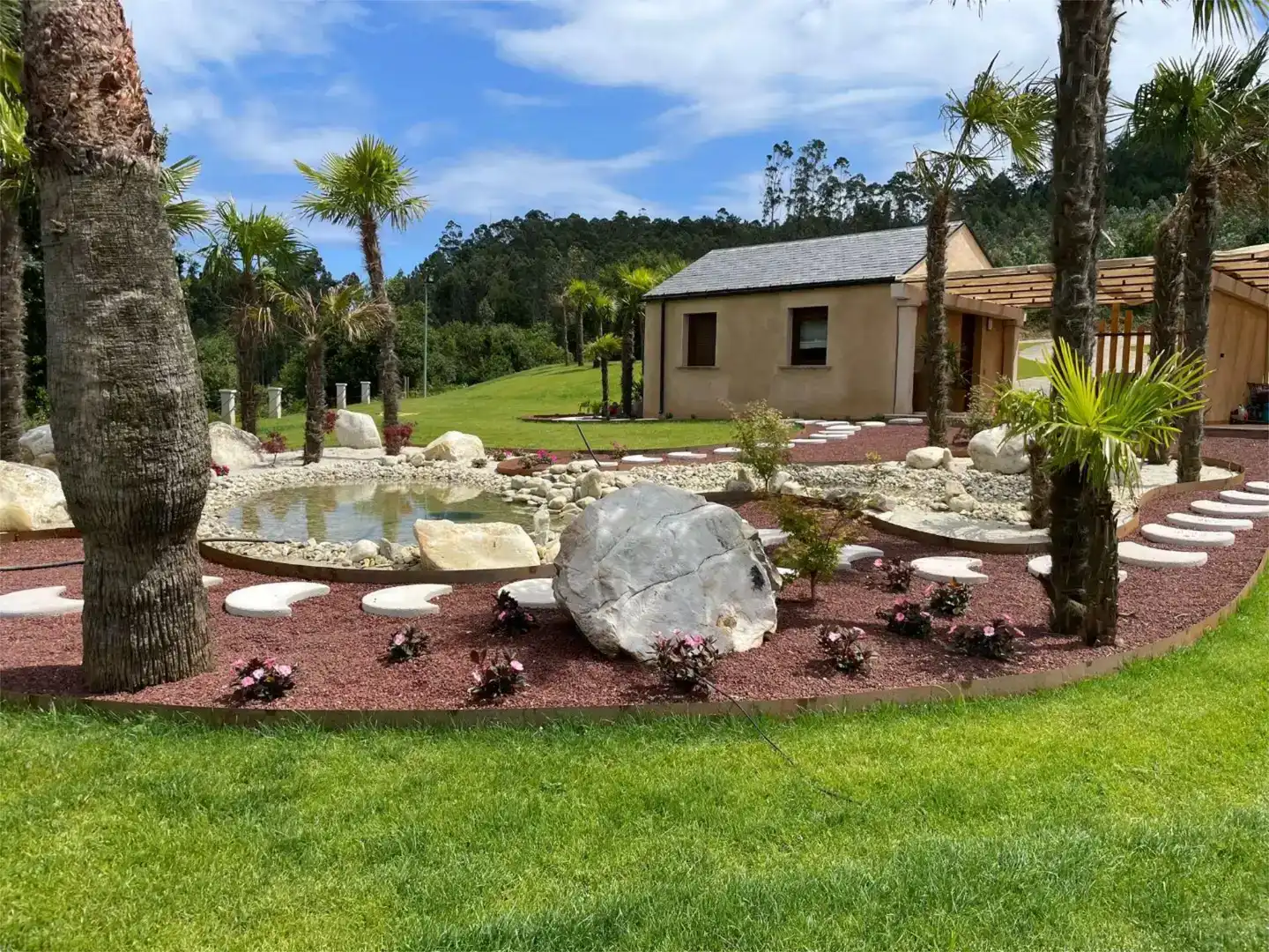 Jardí de Casa adosada en venda en Barreiros