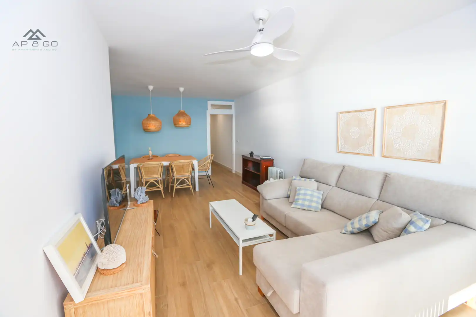 Wohnzimmer von Wohnung zur Miete in Almuñécar mit Heizung, Terrasse und Möbliert