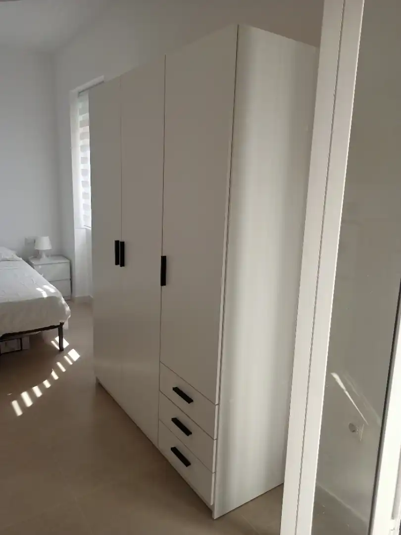 Schlafzimmer von Wohnung zur Miete in Málaga mit Möbliert