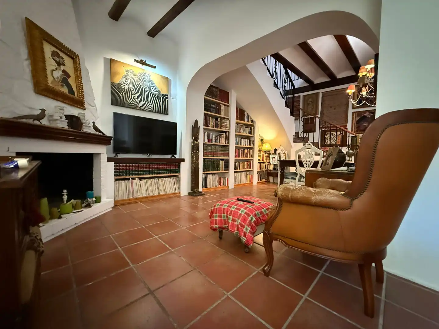Living room of Houses for sale in La Pobla de Vallbona  with Air Conditioner, Heating and Private garden