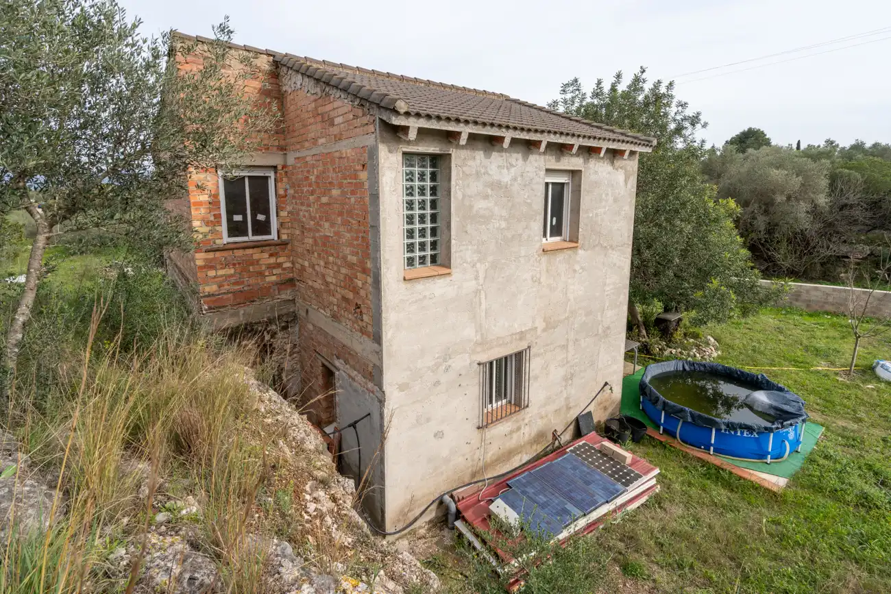 Vista exterior de Finca rústica en venda en Roquetes amb Jardí privat i Terrassa