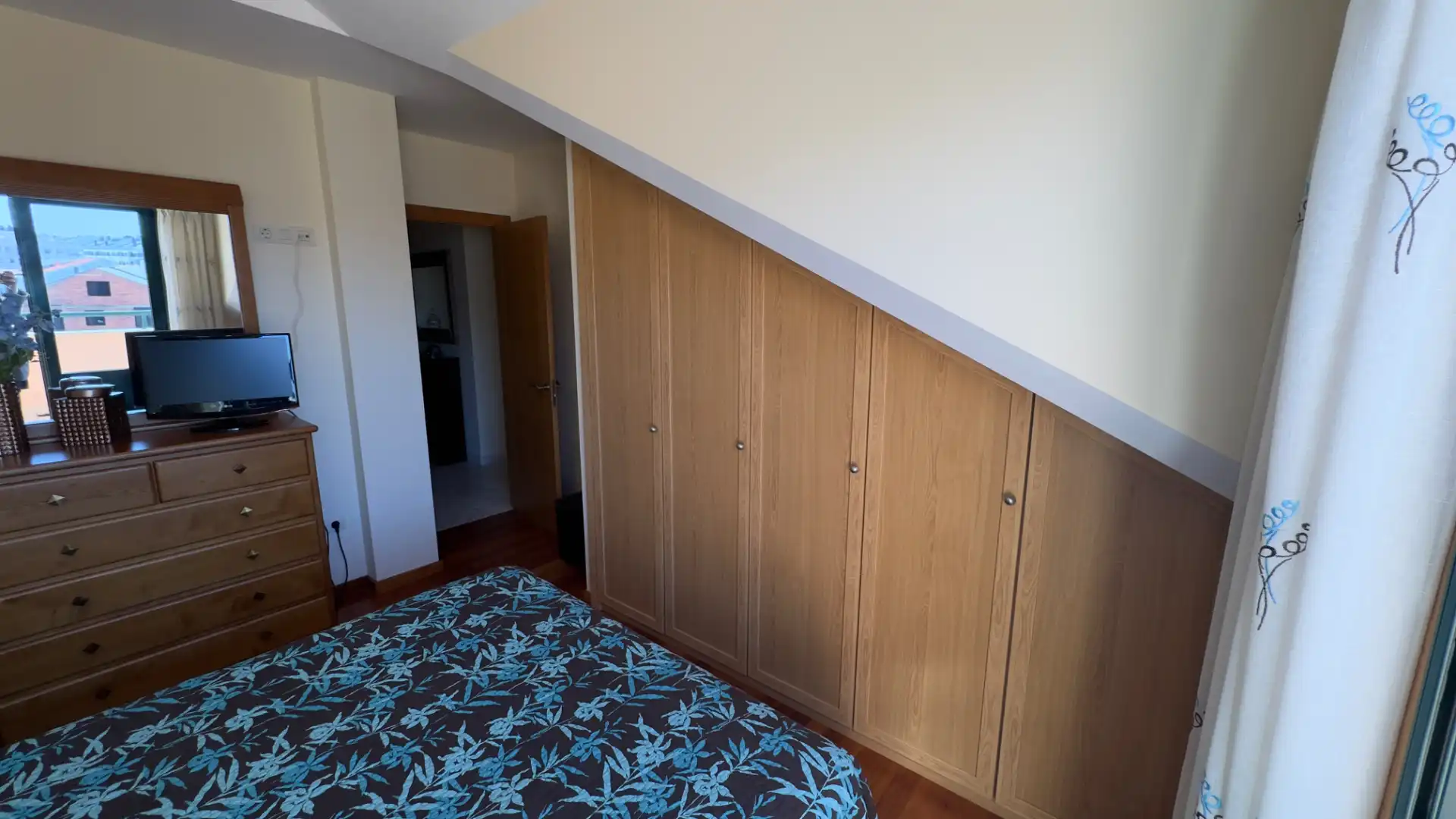 Bedroom of Attic for sale in Ares  with Parquet flooring, Terrace and Furnished