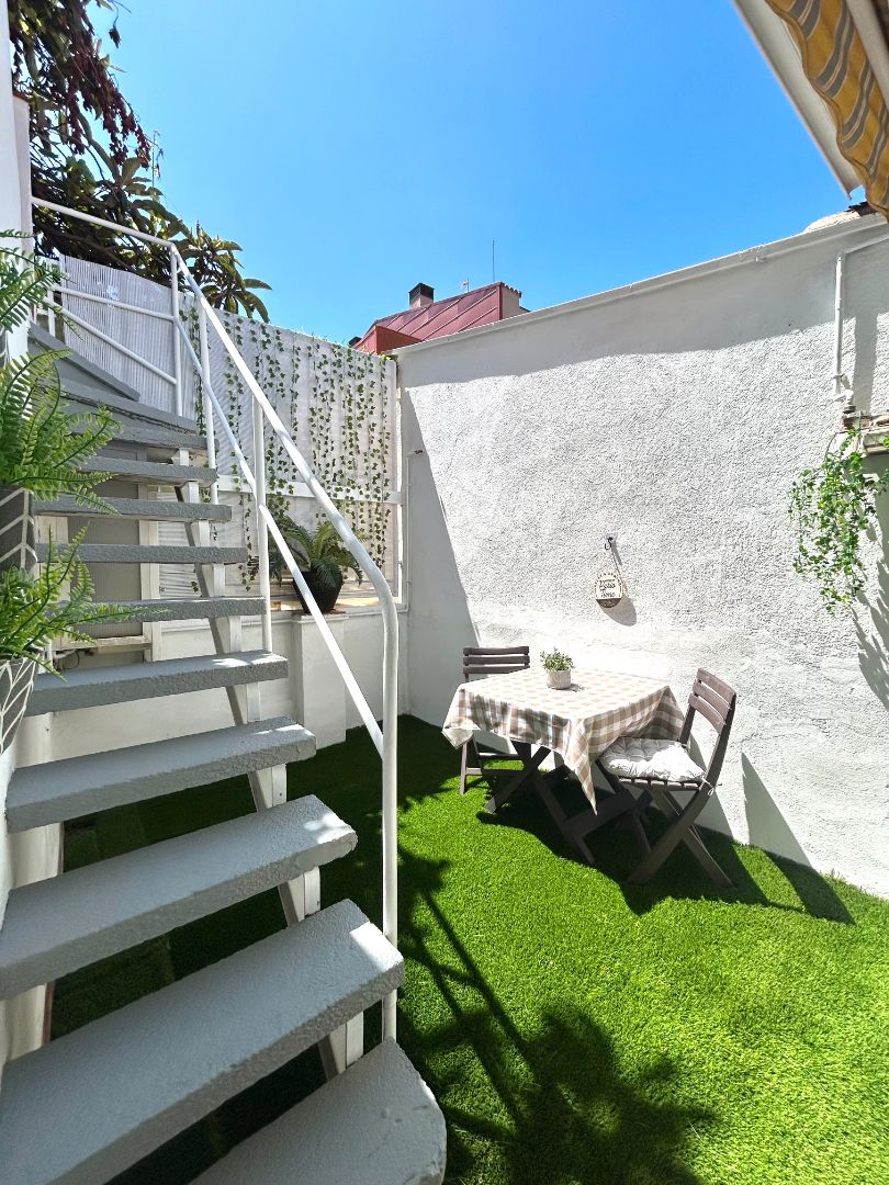 Terrace of Single-family semi-detached for sale in Terrassa  with Heating, Private garden and Parquet flooring