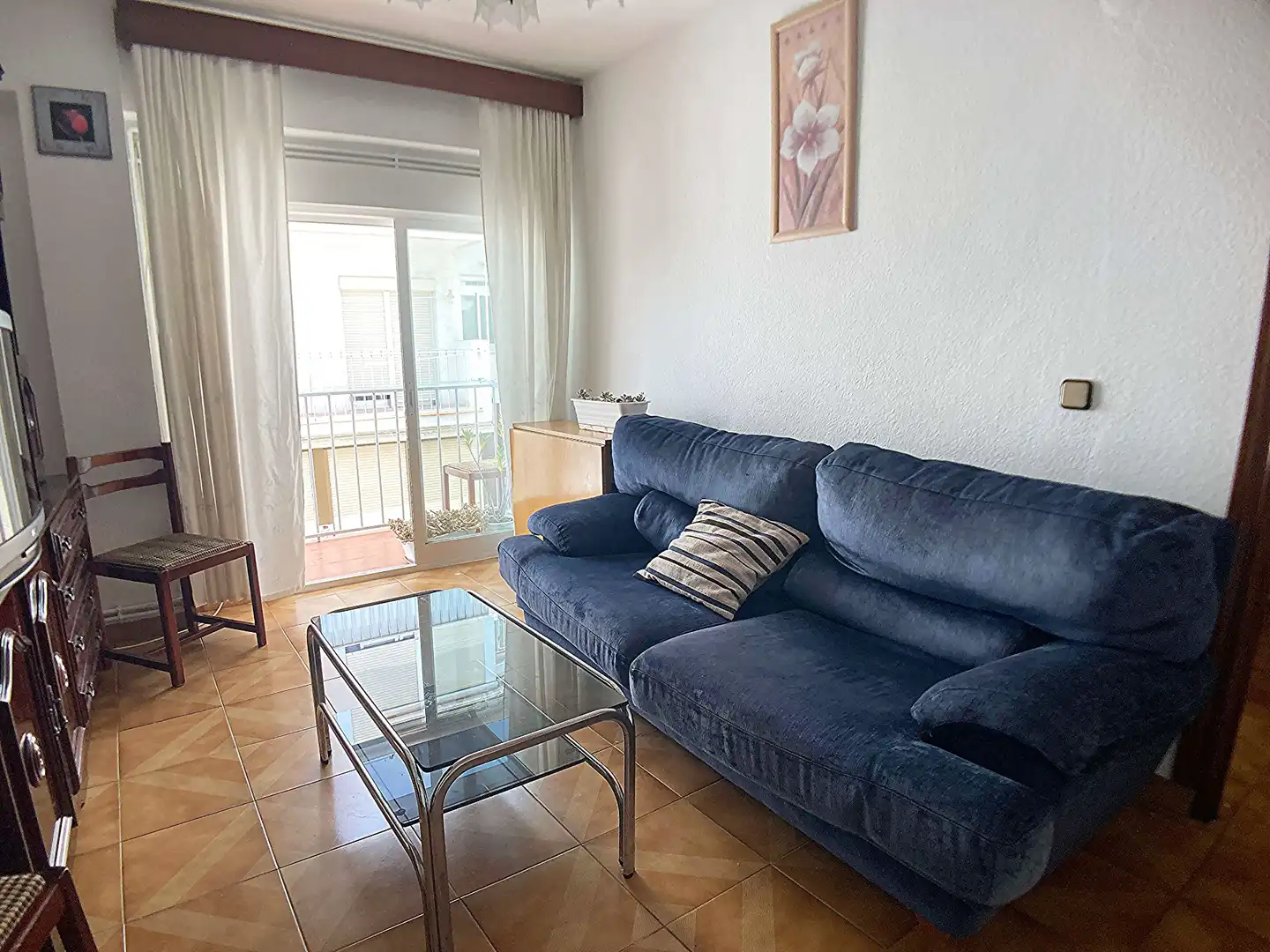 Sala de estar de Piso de alquiler en Madrid con Calefacción, Terraza y Amueblado