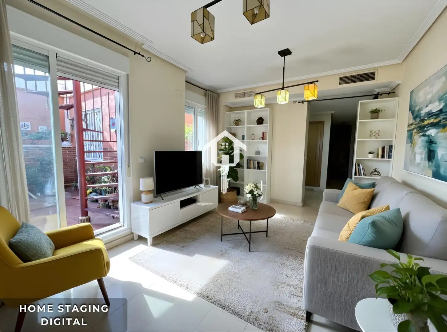 Sala d'estar de Àtic en venda en Alicante / Alacant amb Calefacció, Terrassa i Moblat