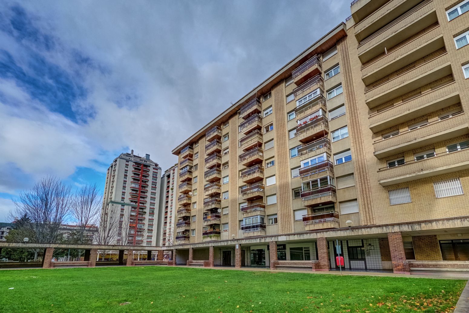 Exterior view of Flat for sale in  Pamplona / Iruña  with Heating, Terrace and Furnished