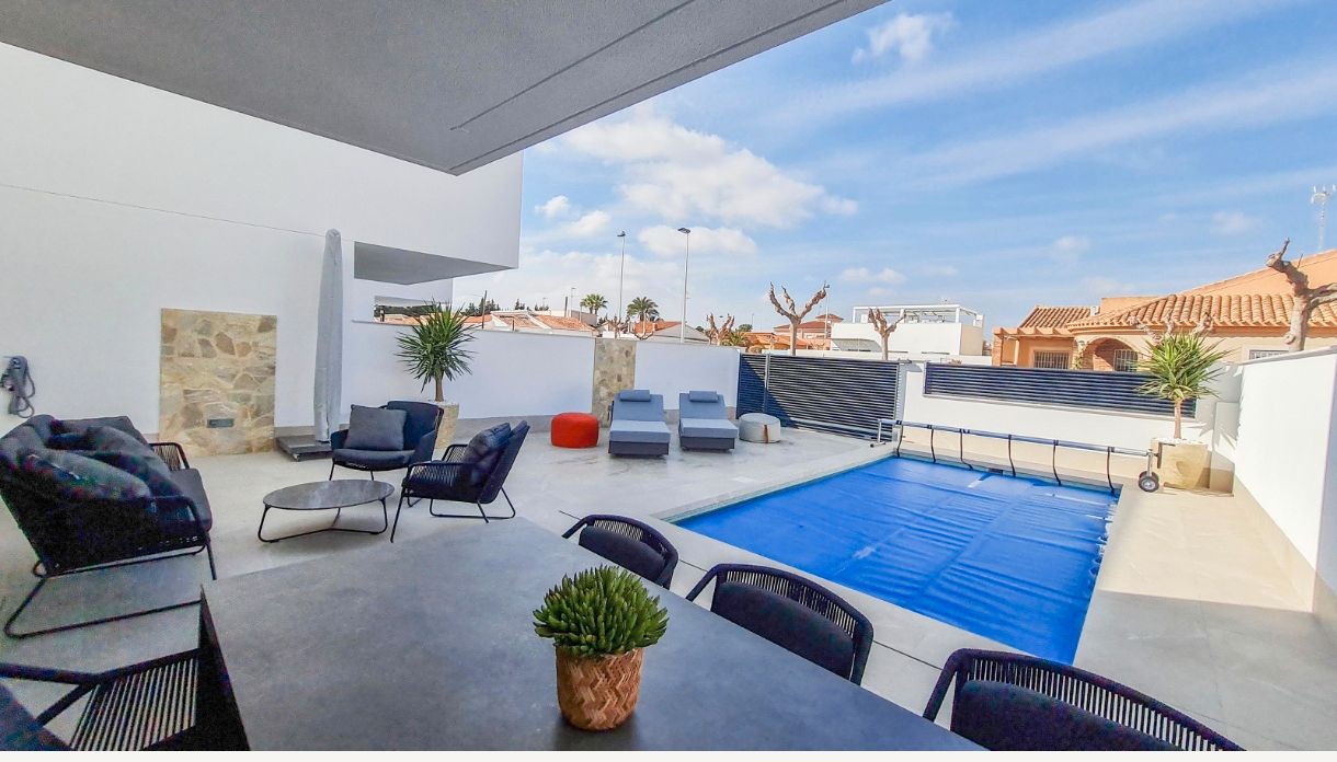 Terrace of House or chalet for sale in San Pedro del Pinatar  with Private garden, Terrace and Swimming Pool