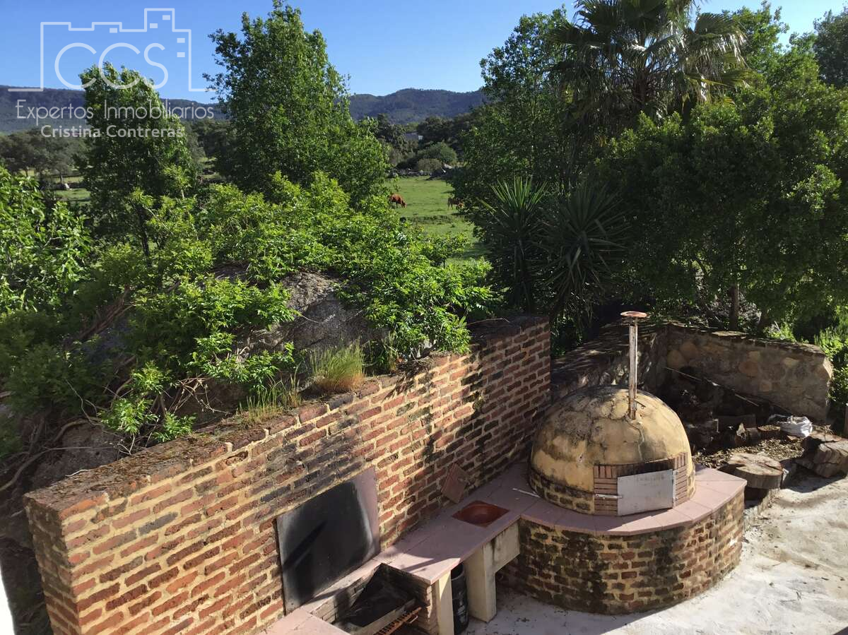 Jardí de Finca rústica en venda en El Pedroso amb Traster, Piscina i Moblat