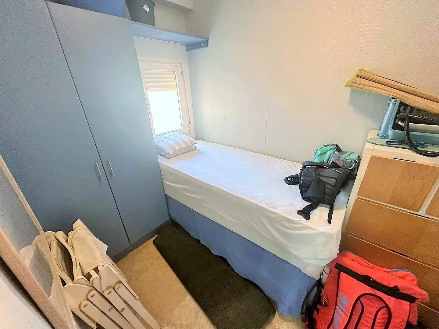 Dormitori de Apartament de lloguer en Valencia amb Calefacció, Jardí privat i Terrassa