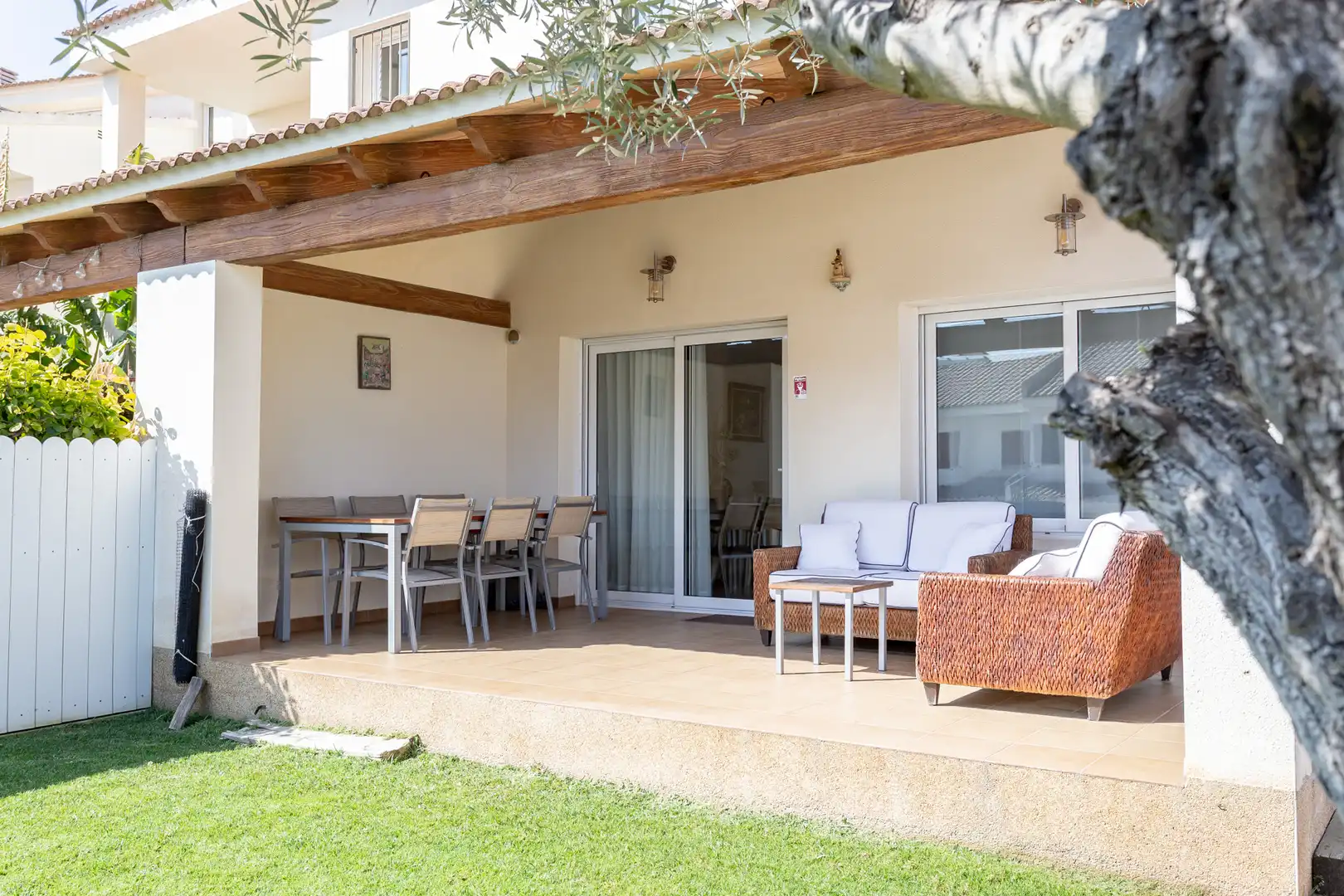 Terraza de Casa adosada en venta en Torredembarra con Aire acondicionado, Calefacción y Jardín privado