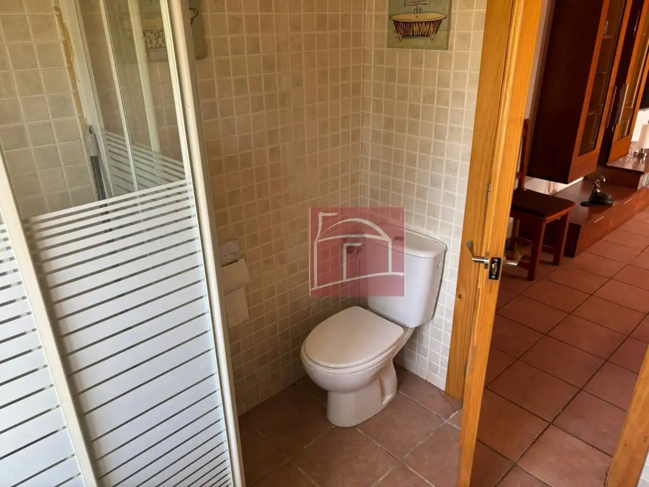 Baño de Finca rústica en venta en Villanueva de la Serena con Calefacción, Jardín privado y Piscina