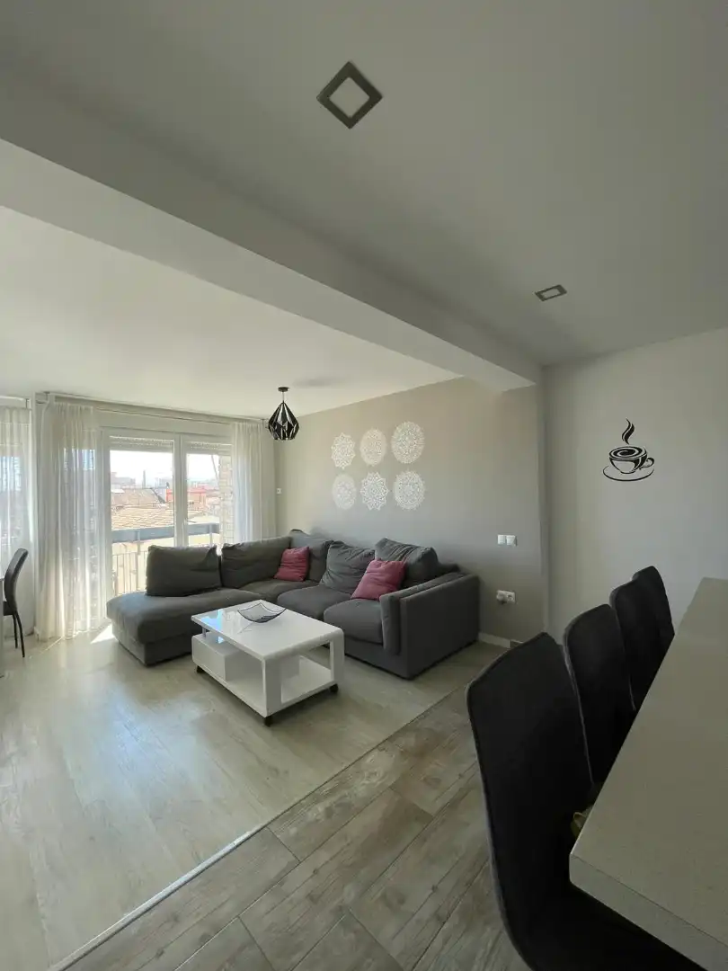 Sala de estar de Piso en venta en Ontinyent con Aire acondicionado, Parquet y Amueblado