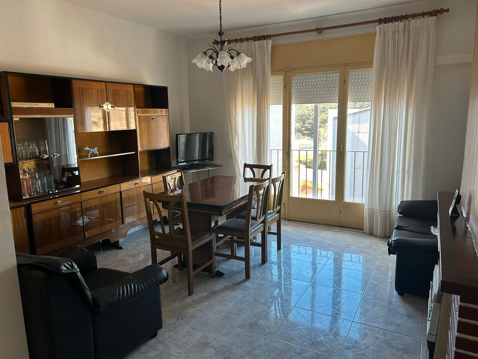 Dining room of Flat for sale in Maçanet de Cabrenys  with Air Conditioner, Storage room and Furnished