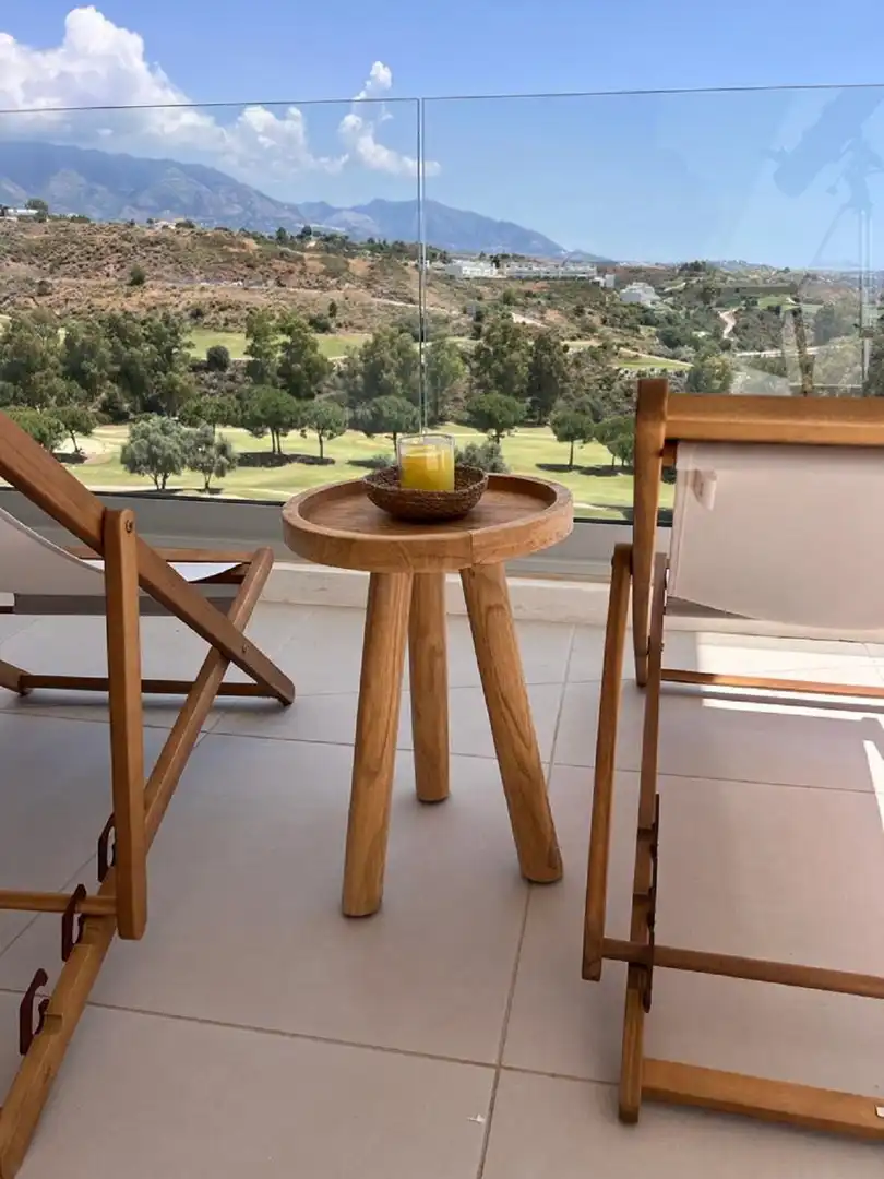 Terrasse von Wohnungen zum Verkauf in Mijas mit Klimaanlage, Terrasse und Schwimmbad