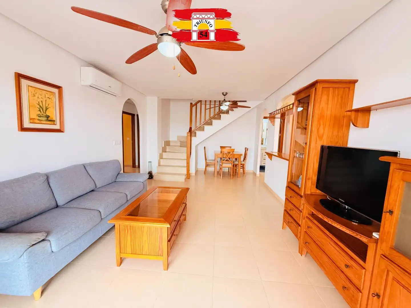 Sala de estar de Ático en venta en Pilar de la Horadada con Aire acondicionado, Jardín privado y Trastero