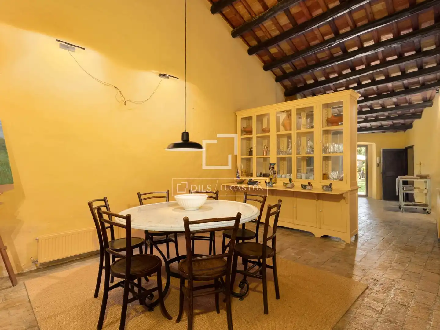 Comedor de Finca rústica en venta en Sant Mori con Calefacción, Jardín privado y Terraza