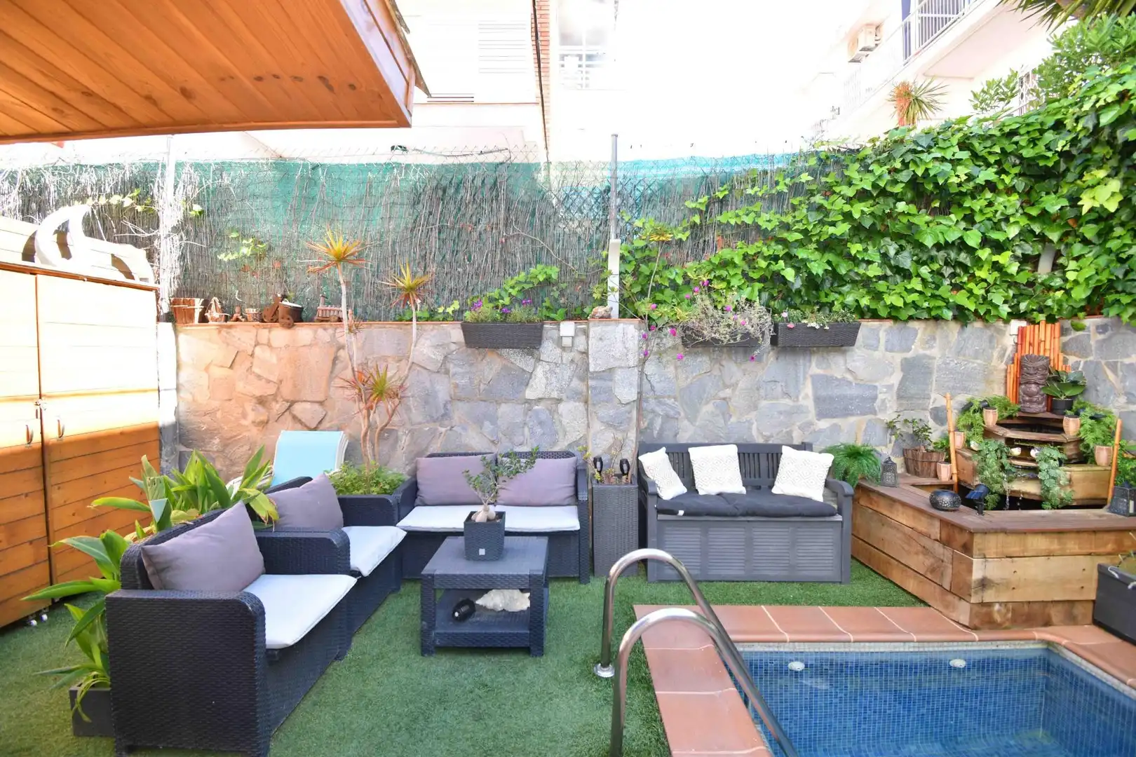 Terrasse von Wohnung zum Verkauf in Sitges mit Heizung, Privatgarten und Terrasse