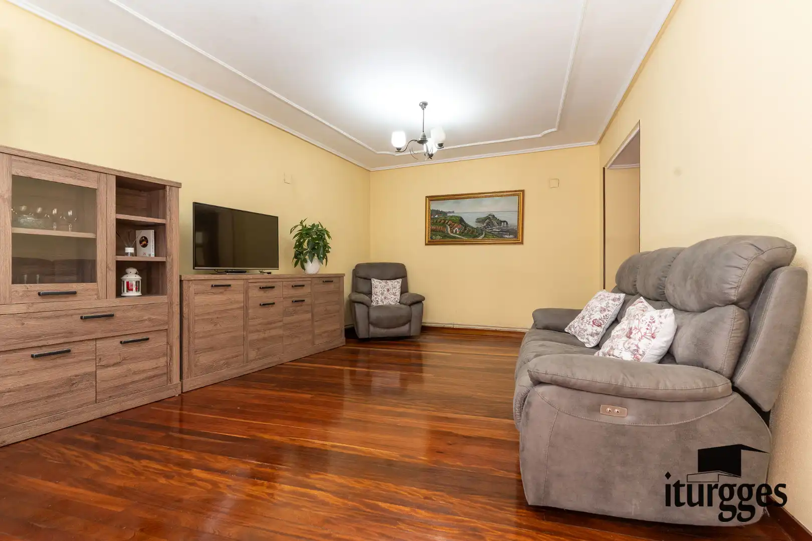 Wohnzimmer von Wohnung zum Verkauf in Gernika-Lumo mit Heizung, Terrasse und Abstellraum