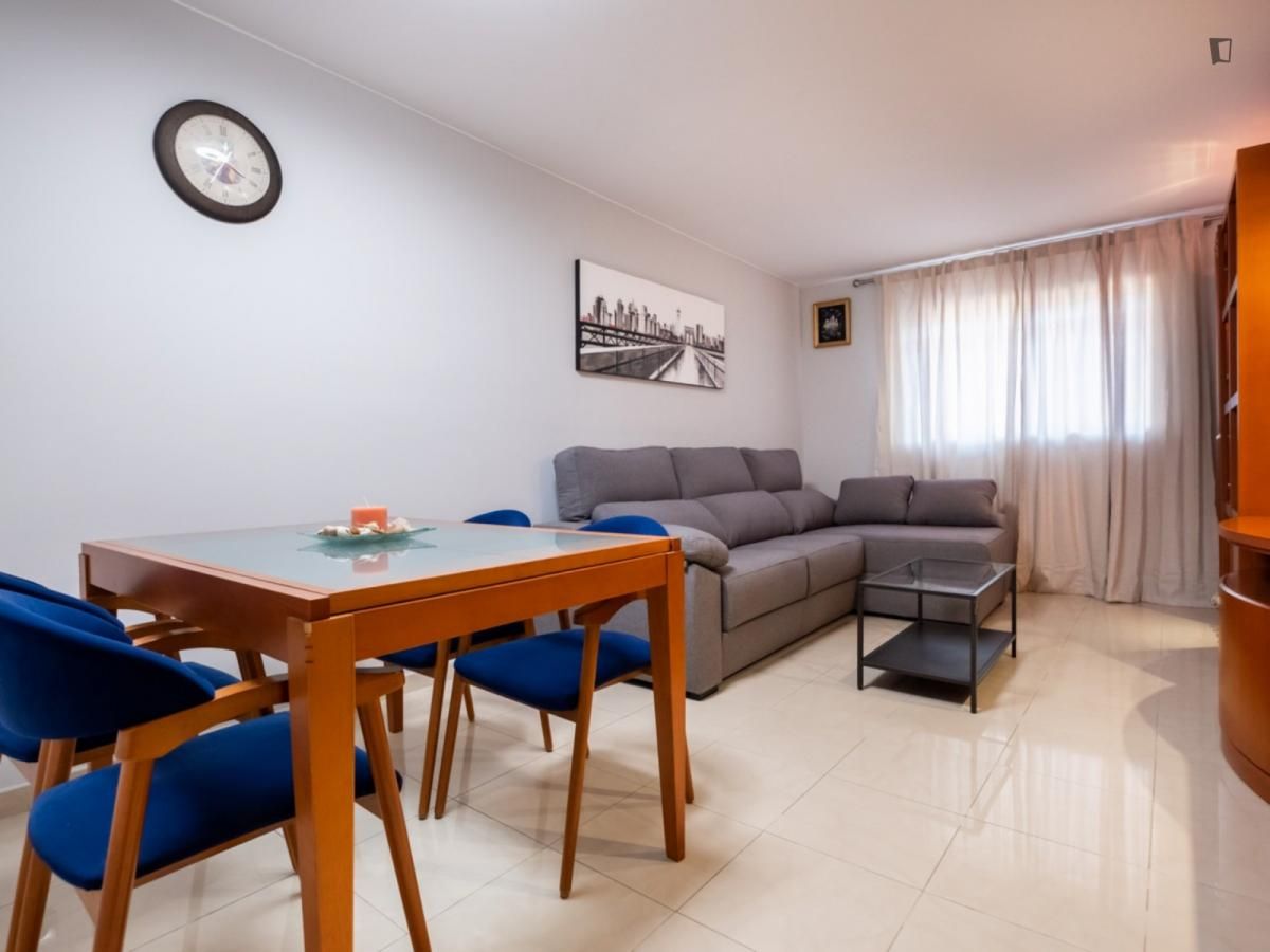 Living room of Apartment to rent in Cornellà de Llobregat  with Air Conditioner, Heating and Furnished
