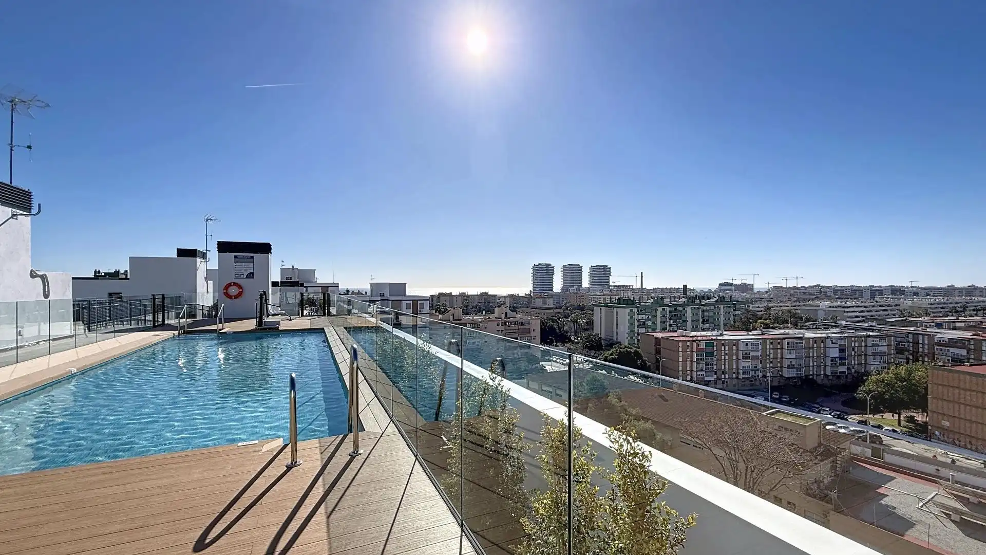 Swimming pool of Flat for rent in Málaga Capital  with Terrace