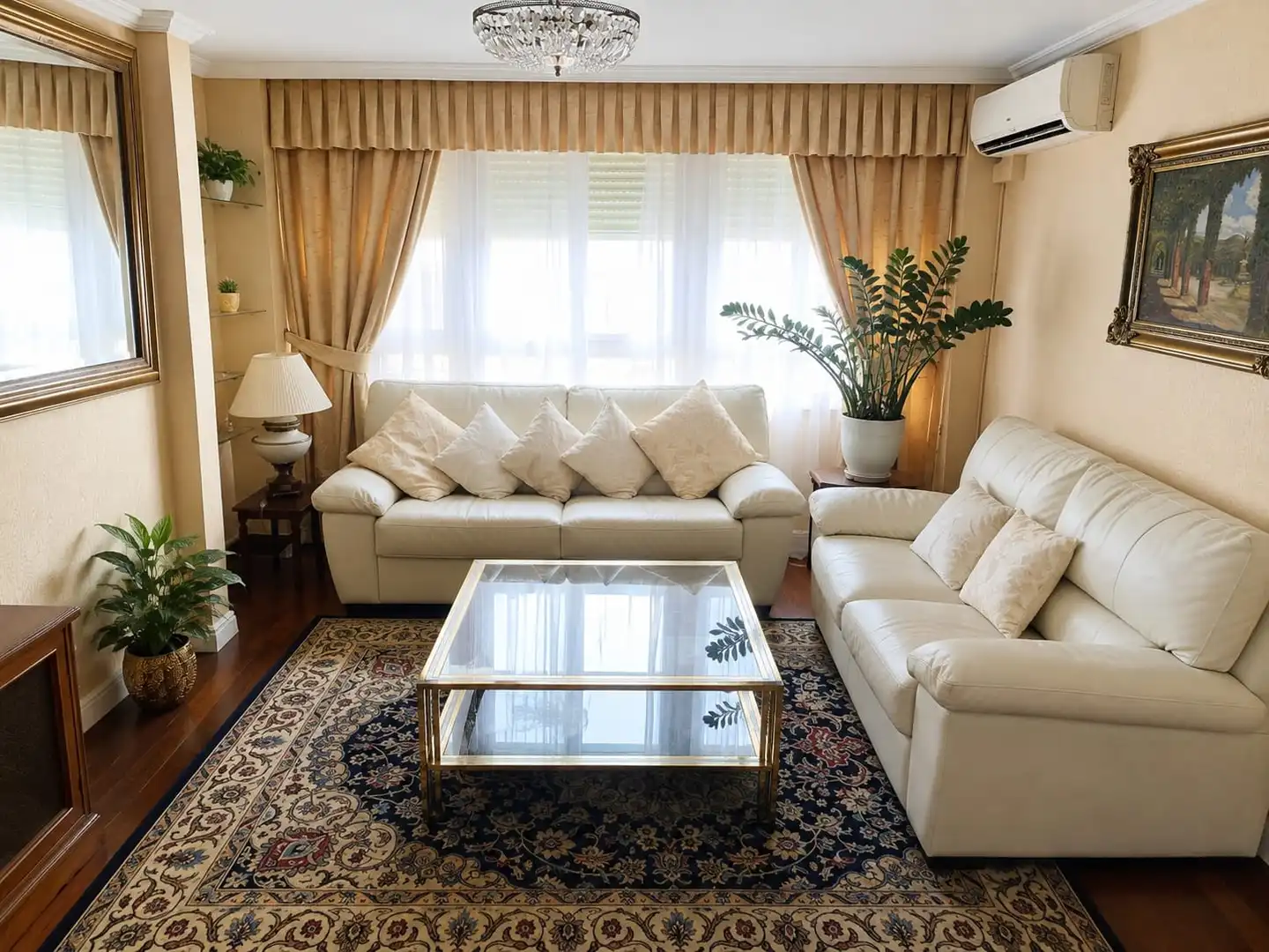Wohnzimmer von Wohnung zur Miete in Madrid mit Klimaanlage, Heizung und Möbliert