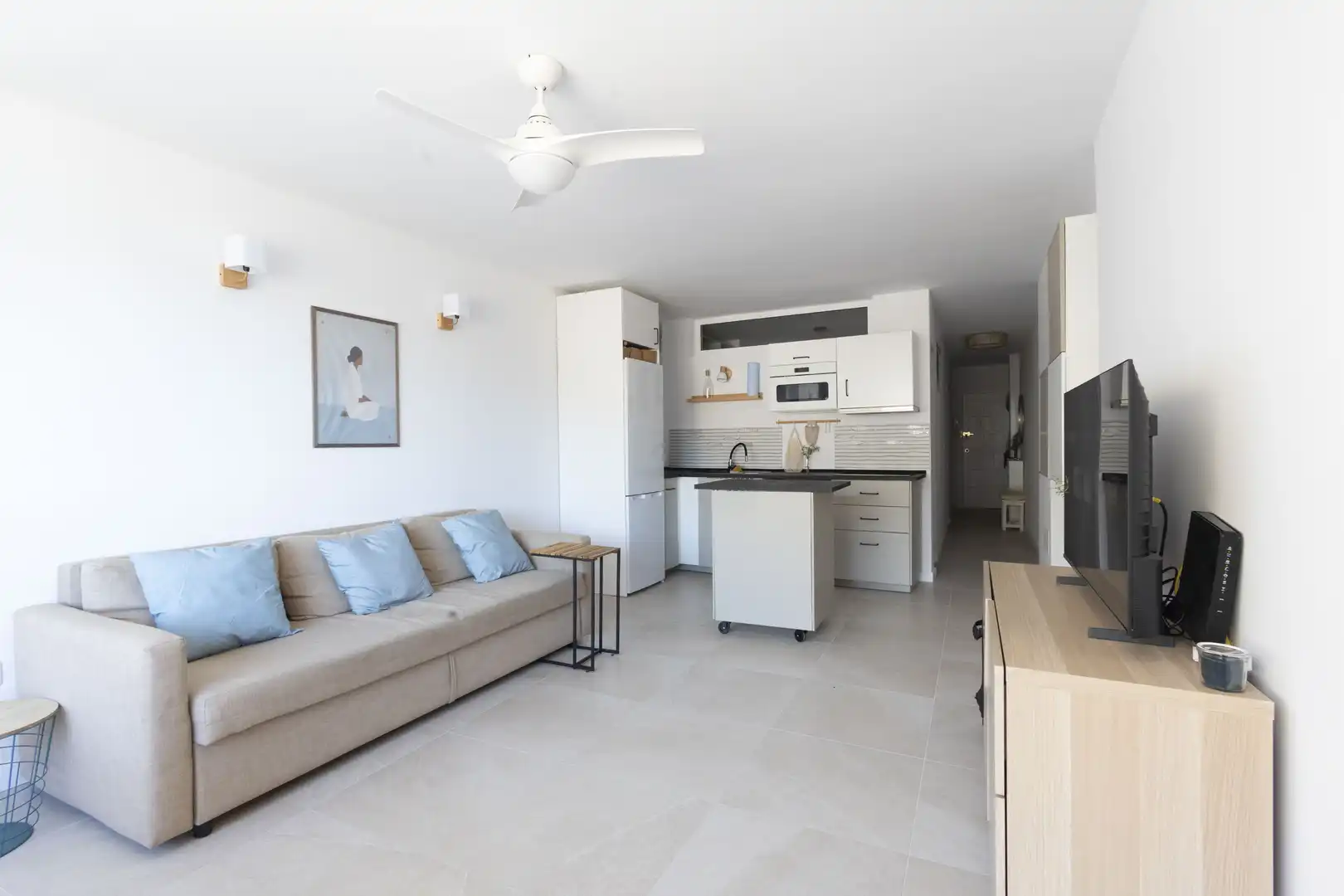 Living room of Flat for rent in Tacoronte  with Furnished
