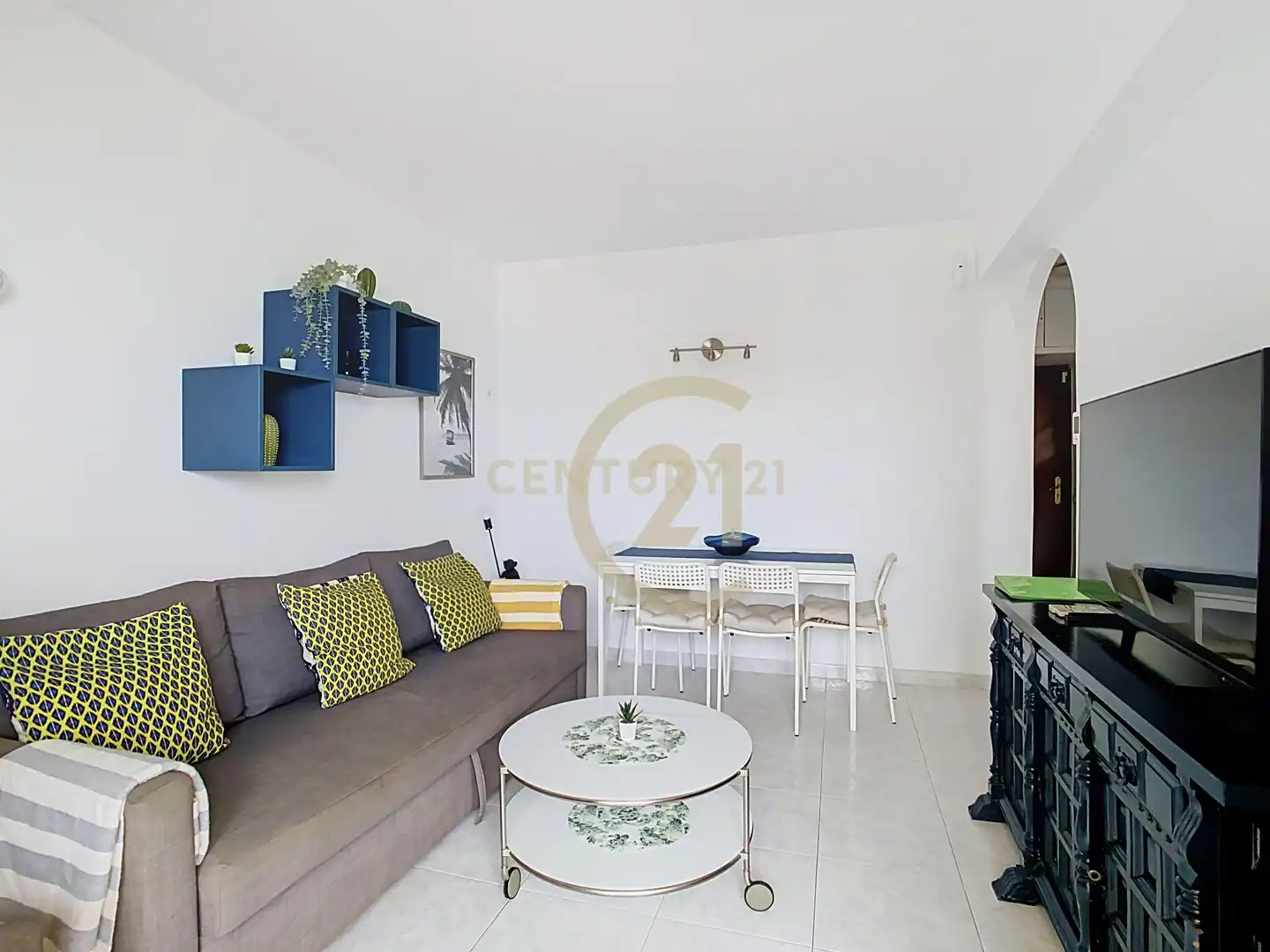 Sala d'estar de Apartament en venda en Benalmádena amb Aire condicionat