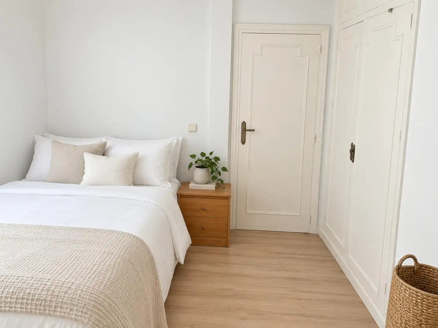 Bedroom of Flat for rent in Madrid  with Heating, Furnished and Washing machine