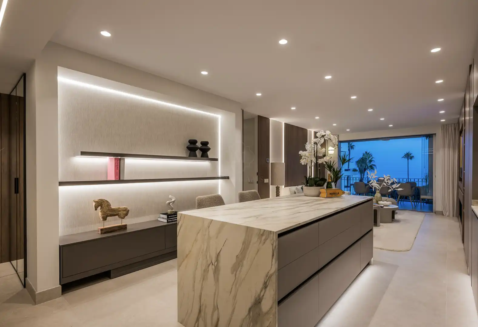 Cocina de Apartamento en venta en Estepona con Aire acondicionado, Terraza y Piscina