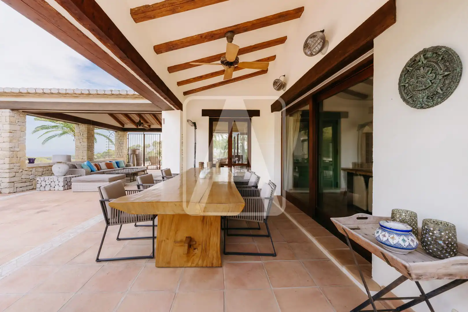 Terraza de Finca rústica en venta en Benissa con Aire acondicionado, Calefacción y Jardín privado